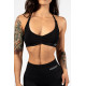 NEBBIA :ТОП Medium-Support Sports Bra TOTALLY SEAMLESS 305 "Black"