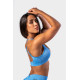 NEBBIA :ТОП Medium-Support Sports Bra TOTALLY SEAMLESS 305 "Blue"