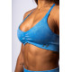 NEBBIA :ТОП Medium-Support Sports Bra TOTALLY SEAMLESS 305 "Blue"