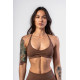 NEBBIA :ТОП Medium-Support Sports Bra TOTALLY SEAMLESS 305 "Brown"