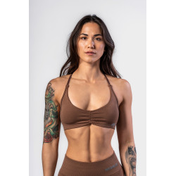 NEBBIA :ТОП Medium-Support Sports Bra TOTALLY SEAMLESS 305 "Brown"