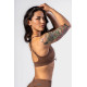 NEBBIA :ТОП Medium-Support Sports Bra TOTALLY SEAMLESS 305 "Brown"