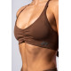 NEBBIA :ТОП Medium-Support Sports Bra TOTALLY SEAMLESS 305 "Brown"