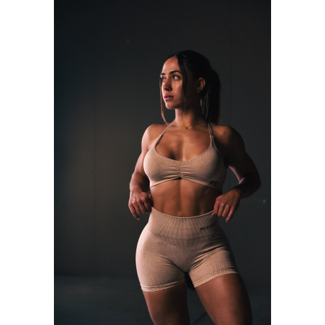 NEBBIA :ТОП Medium-Support Sports Bra TOTALLY SEAMLESS 305 "Cream"
