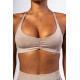 NEBBIA :ТОП Medium-Support Sports Bra TOTALLY SEAMLESS 305 "Cream"