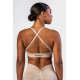 NEBBIA :ТОП Medium-Support Sports Bra TOTALLY SEAMLESS 305 "Cream"