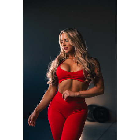 NEBBIA :ТОП Medium-Support Sports Bra TOTALLY SEAMLESS 305 "Red"