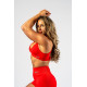 NEBBIA :ТОП Medium-Support Sports Bra TOTALLY SEAMLESS 305 "Red"