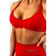NEBBIA :ТОП Medium-Support Sports Bra TOTALLY SEAMLESS 305 "Red"