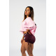 NEBBIA : ФУТБОЛКА Oversized Cropped Tee JUST FLOW 431 "Pink"