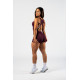 NEBBIA : КОМБИНЕЗОН Body-Enhancing Workout Jumpsuit STRONG BEAUTY 427 "Dark Red"