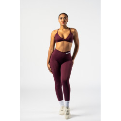 NEBBIA : ЛЕГГІНСИ V-Cut Lace-Up Sculpting Leggings OWN YOUR POWER 426 "Dark Red"