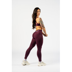 NEBBIA : ЛЕГГІНСИ V-shaping Belt Leggings STRONG BEAUTY 425 "Dark Red"