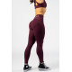 NEBBIA : ЛЕГГИНСЫ V-shaping Belt Leggings STRONG BEAUTY 425 "Dark Red"