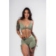 NEBBIA : ШОРТИ Lace-Up Sculpting Shorts OWN YOUR POWER 429 "Light Green"