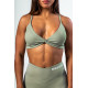 NEBBIA :ТОП Medium-Support Sports Bra TWIST-KNOT 423 "Light Green"