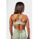 NEBBIA :ТОП Medium-Support Sports Bra TWIST-KNOT 423 "Light Green"
