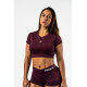 NEBBIA :ТОП Open-back Cropped Top STRONG BEAUTY 430 "Dark Red"