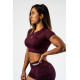 NEBBIA :ТОП Open-back Cropped Top STRONG BEAUTY 430 "Dark Red"