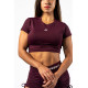 NEBBIA :ТОП Open-back Cropped Top STRONG BEAUTY 430 "Dark Red"