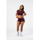 NEBBIA :ТОП Open-back Cropped Top STRONG BEAUTY 430 "Dark Red"