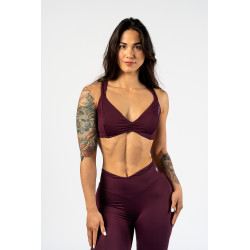 NEBBIA :ТОП Sports Bra STRONG BEAUTY 424 "Dark Red"