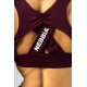 NEBBIA :ТОП Sports Bra STRONG BEAUTY 424 "Dark Red"