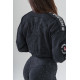 NEBBIA : Бомбер Washed Bomber Jacket with Contrast Lining LEGEND 784 "Black"