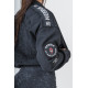 NEBBIA : Бомбер Washed Bomber Jacket with Contrast Lining LEGEND 784 "Black"