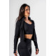 NEBBIA : КУРТКА Fitness Zip Tracktop 314 "Black"