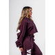 NEBBIA : ХУДИ Oversized Hoodie OWN YOUR POWER 433 "Dark Red"