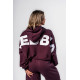 NEBBIA : ХУДИ Oversized Hoodie OWN YOUR POWER 433 "Dark Red"