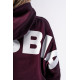 NEBBIA : ХУДИ Oversized Hoodie OWN YOUR POWER 433 "Dark Red"