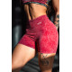 NEBBIA : ШОРТИ Washed High Waisted Leggings Shorts HERITAGE 780 "Red"