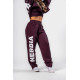 NEBBIA : ШТАНЫ Loose-Fit Baggy Pants BOYFRIEND STYLE 432 "Dark Red"