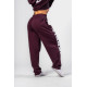 NEBBIA : ШТАНЫ Loose-Fit Baggy Pants BOYFRIEND STYLE 432 "Dark Red"