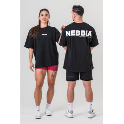 NEBBIA : ФУТБОЛКА Oversized T-shirt GYM ESSENTIALS 381 "Black"