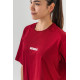 NEBBIA : ФУТБОЛКА Oversized T-shirt GYM ESSENTIALS 381 "Dark Red"
