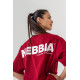 NEBBIA : ФУТБОЛКА Oversized T-shirt GYM ESSENTIALS 381 "Dark Red"