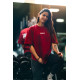 NEBBIA : ФУТБОЛКА Oversized T-shirt GYM ESSENTIALS 381 "Dark Red"