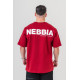 NEBBIA : ФУТБОЛКА Oversized T-shirt GYM ESSENTIALS 381 "Dark Red"