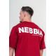 NEBBIA : ФУТБОЛКА Oversized T-shirt GYM ESSENTIALS 381 "Dark Red"
