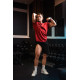 NEBBIA : ФУТБОЛКА Oversized T-shirt GYM ESSENTIALS 381 "Dark Red"