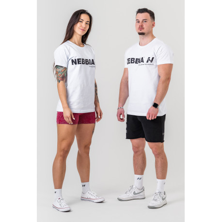 NEBBIA : ФУТБОЛКА T-shirt GYM ESSENTIALS 380 "White"
