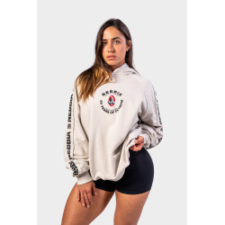 NEBBIA : ХУДИ Washed Hoodie HERITAGE 793 Light Grey