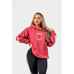 NEBBIA : ХУДИ Washed Hoodie HERITAGE 793 Red