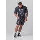 NEBBIA : ШОРТЫ Washed Sweat Shorts LEGEND 786 Black