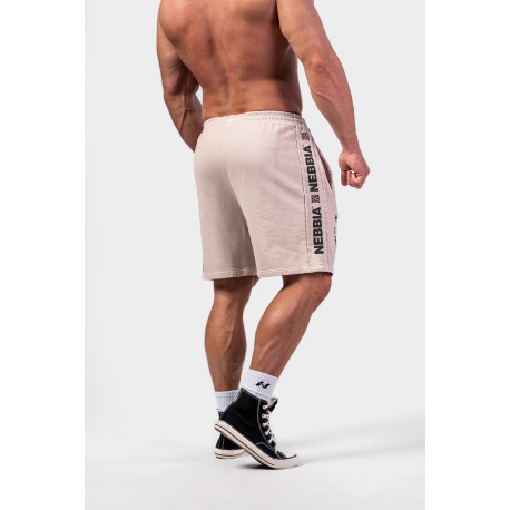 NEBBIA : ШОРТИ Washed Sweat Shorts LEGEND 786 Light Grey
