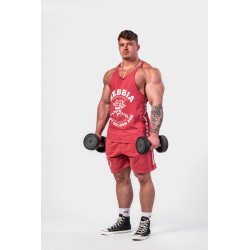 NEBBIA : ШОРТЫ Washed Sweat Shorts LEGEND 786 Red