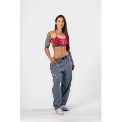 NEBBIA : ШТАНЫ Oversized Sweat Joggers SIGNATURE 796 Blue